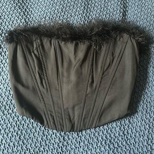 Lulu’s Cropped Feather Corset